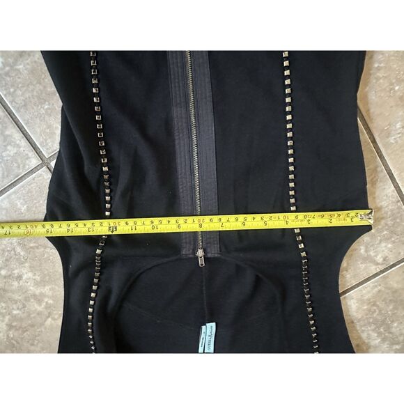 Guess By Marciano S Studded Mini Dress Exposed Zipper - Picture 5 of 5